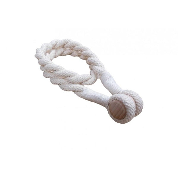 Magnetic weaved rope tieback Natural
