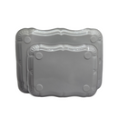 White Metal Serving Tray Set | Minimalist & Food-Safe Home Organisers (2pc)