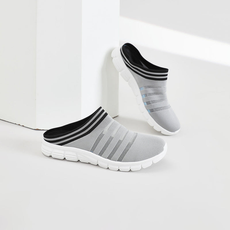 MEN'S BIRD'S NEST HALF-SANDALS  4555 - MEN - Grey / AUS Ladies9.5/Men7.5/EU41/25.5cm