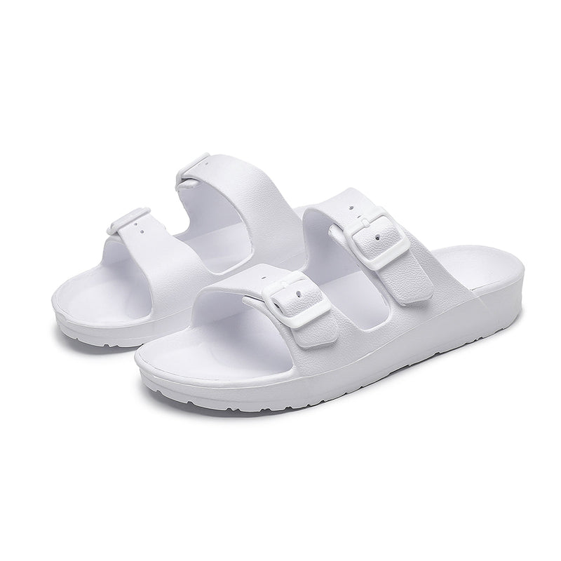 UNISEX BEACH SLIDES 0099 - MEN - White / AUS Ladies7/Men5/EU38/24cm