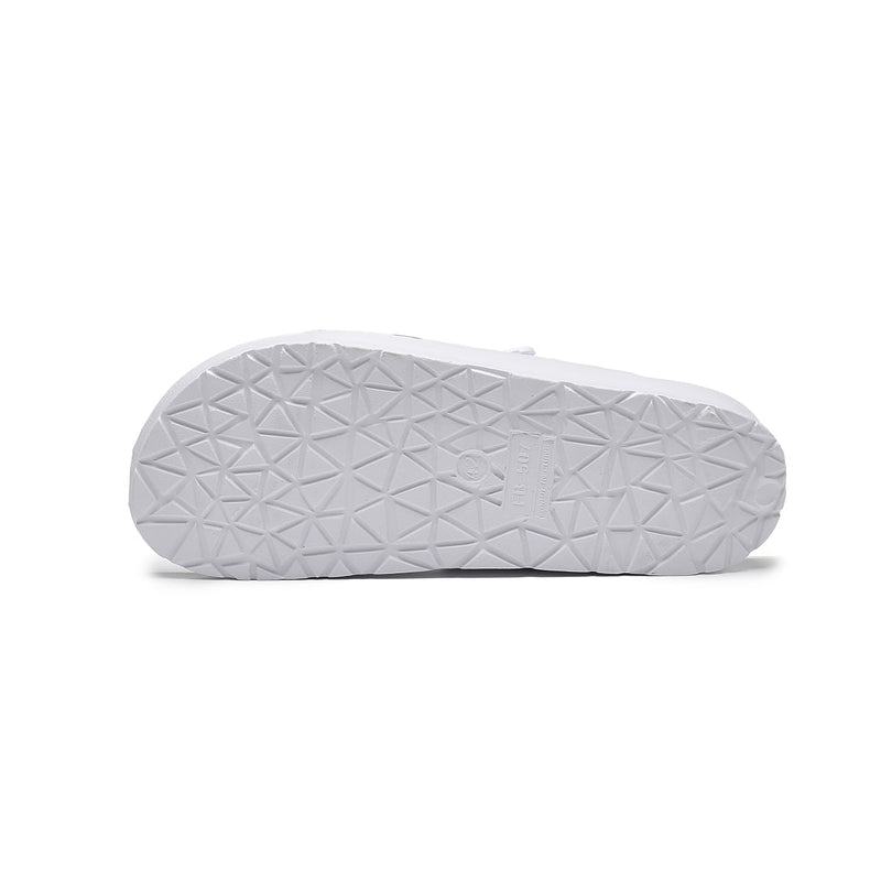 UNISEX BEACH SLIDES 0099 - MEN - White / AUS Ladies13/Men11/EU45/27.5cm
