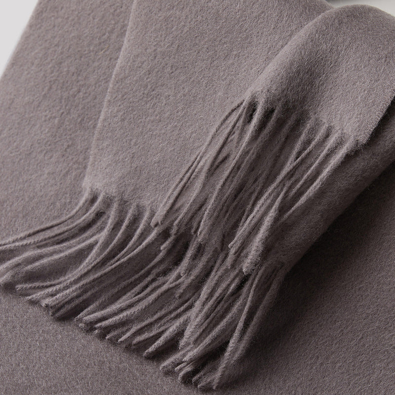 100% MERINO VIRGIN WOOL SCARF 970116 GREY