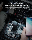 Aukey Enduro Nano AC 30W 2-Port Car Charger (CC-A3)