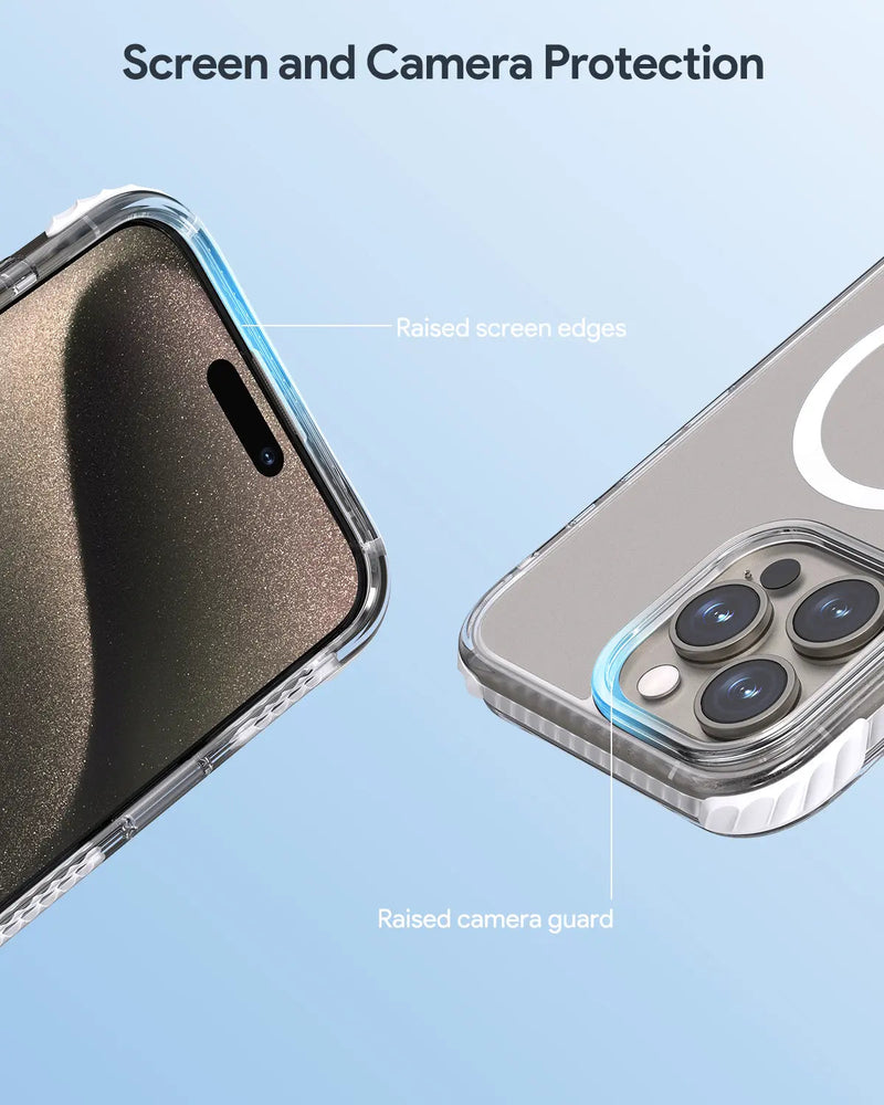 Aukey Urban Guard Magnetic Hard-Shell iPhone 15 Phone case - Transparent (TM11A)