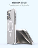 Aukey Urban Guard  Magnetic Hard-Shell iPhone 15 Pro Max Phone case - Transparent (TM11D)
