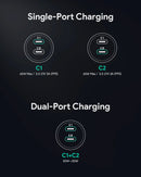 Aukey Enduro Dual 65W 2-Port Car Charger (CC-Y23)