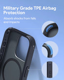 Aukey Urban Guard Elite Magnetic Hard-Shell iPhone 15 Pro Phone Case - Dark Gray (UG10C)