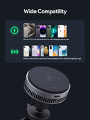 Aukey MagFusion Dash Pro Qi2 Magnetic Fast Wireless Charging Phone Mount with Active Cooling (HD-MC13A)