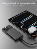 Aukey MagFusion M Qi2 5000mAh Magnetic Wireless Power Bank - Grey (PB-MS07)