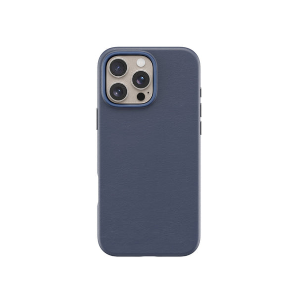 Lovefone Genuine Crafted Leather Case iPhone 14 Plus Navy