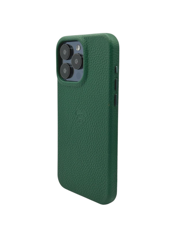 Lovefone Genuine Crafted Leather Case iPhone 15 Pro Max Verde