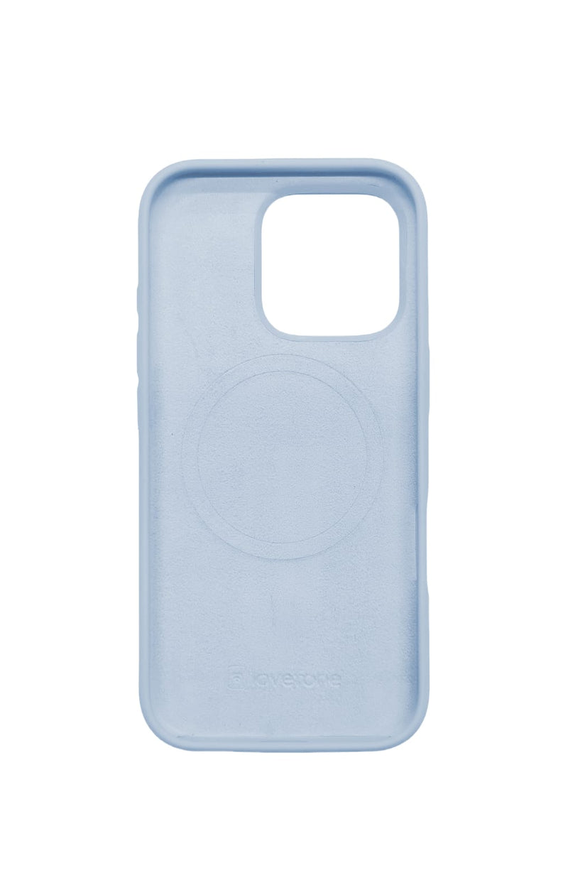 Lovefone Genuine Liquid Silicone Case iPhone 16 Light Blue