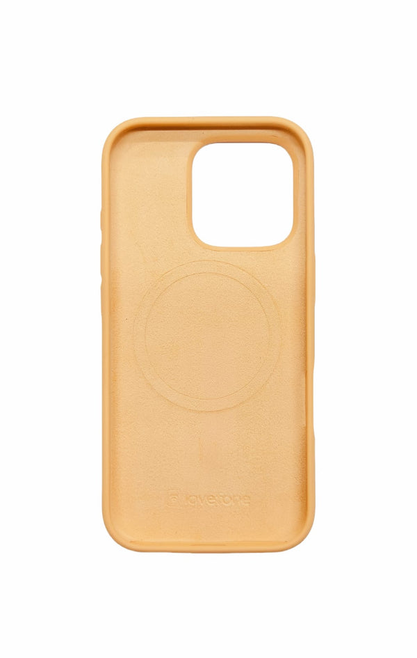 Lovefone Genuine Liquid Silicone Case iPhone 16 Pro Max Orange
