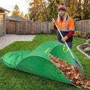 140*80cm Leaf Collector,Extra Large Portable Pop Up Leaf Bags, Foldable Leaf Pick Up Tools, Reusable Yard Garden Bags for Leaves Lawn Trash - Green