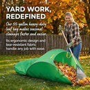 215*80cm Leaf Collector,Extra Large Portable Pop Up Leaf Bags, Foldable Leaf Pick Up Tools, Reusable Yard Garden Bags for Leaves Lawn Trash - Green
