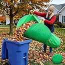215*80cm Leaf Collector,Extra Large Portable Pop Up Leaf Bags, Foldable Leaf Pick Up Tools, Reusable Yard Garden Bags for Leaves Lawn Trash - Green