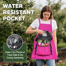 1Pack Gardening Apron, Garden Apron with Quick Release Pockets,Water Resistant Oxford with Adjustment Cross Strap,Farm Work - Green - Size 1Pack