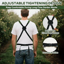 2Pack Gardening Apron, Garden Apron with Quick Release Pockets,Water Resistant Oxford with Adjustment Cross Strap,Farm Work - Red - Size 2Pack