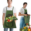 2Pack Gardening Apron, Garden Apron with Quick Release Pockets,Water Resistant Oxford with Adjustment Cross Strap,Farm Work - Red - Size 2Pack
