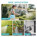 5L Electric Garden Sprayer with Telescopic Wand 3 Mist Nozzles, Shoulder Strap, Rechargeable Battery. Ideal for Yard, Lawn, and Garden Watering