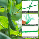 1Pack Garden Trellis Netting for Climbing Plants Outdoor Heavy Duty 27 Strands & 4x4 Inch Mesh Plant Climbing Net Strong Support for Clematis Tomatoes Cucumber Vine Plants 5.9x11.8FT - Green