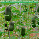 2Pack Garden Trellis Netting for Climbing Plants Outdoor Heavy Duty 27 Strands & 4x4 Inch Mesh Plant Climbing Net Strong Support for Clematis Tomatoes Cucumber Vine Plants 5.9x11.8FT - Green