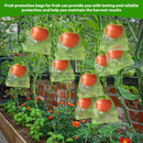 10*15cm 100PCS Fruit Protection Bags Green Netting Drawstring Mesh Cover, Pest Barrier for Tomato, Fruits, Blueberry, Veggies Garden - White - Size 10*15cm