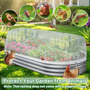 150*45*40cm(L*W*H) 2 Pack Garden Netting for Raised Beds, Ultra Fine Mesh Bird Netting Raised Garden Bed Cover, Plant Covers Pest Barrier Screen with Drawstring for Vegetables Fruits Flowers Protection - White