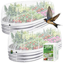 150*70*45cm(L*W*H) 2 Pack Garden Netting for Raised Beds, Ultra Fine Mesh Bird Netting Raised Garden Bed Cover, Plant Covers Pest Barrier Screen with Drawstring for Vegetables Fruits Flowers Protection - White