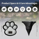 2Pack Paw Solar Lights Outdoor, Cute Dog Paw Solar Lights with 1 LED, Dual White & Warm Light IP65 Waterproof Solar Paw Print Lights for Lawn, Path, Garden Yard Decor - White