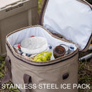 1Pack Portable Stainless Steel Ice Pack Reusable Cooler Pad for Picnic Reusable stainless steel cooling pack keeps food and drinks cold for picnics, lunch bags, camping and travel - Silver - Size 1Pack