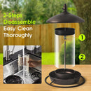 Metal Roof Bird Feeder - Chew Proof for Outdoor Hanging Wild Bird Seeds