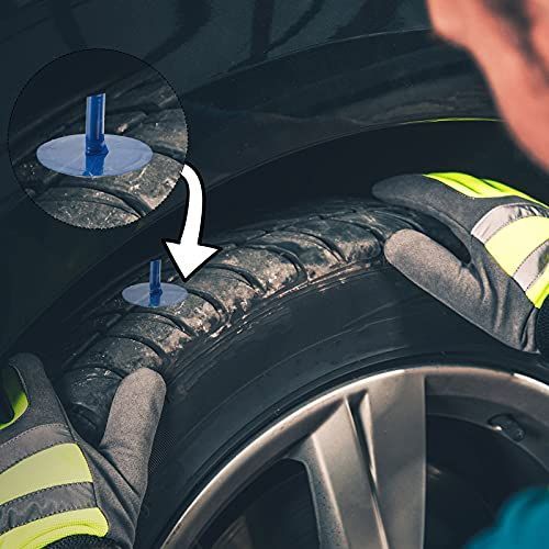 Tire Plugs, 1/6" X 1 3/8", 24 Pcs Mushroom Head Design, Tire Puncture Plug Patch Repair, Quick Seal, Easy Install Without Removal, Emergency Roadside
