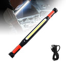 3000LM Rechargeable Magnetic Work Light, 2026 New LED Work Light Bar, Portable Under Hood Works Lights for Automotive Repair, Adjustable Magnetic LED Bar for Mechanics - Green