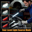 3000LM Rechargeable Magnetic Work Light, 2026 New LED Work Light Bar, Portable Under Hood Works Lights for Automotive Repair, Adjustable Magnetic LED Bar for Mechanics - Green