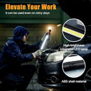 3000LM Rechargeable Magnetic Work Light, 2026 New LED Work Light Bar, Portable Under Hood Works Lights for Automotive Repair, Adjustable Magnetic LED Bar for Mechanics - Red