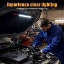 3000LM Rechargeable Magnetic Work Light, 2026 New LED Work Light Bar, Portable Under Hood Works Lights for Automotive Repair, Adjustable Magnetic LED Bar for Mechanics - Red