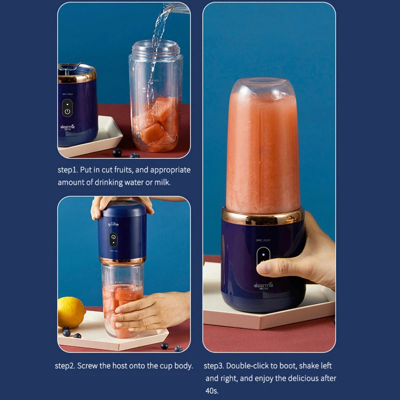 Portable Electric Fruit Juice Blender