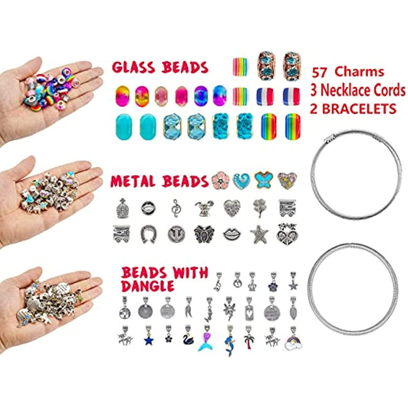 Unicorn & Mermaid Charm Bracelet Craft Kit for Girls
