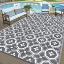 Outdoor Reversible Patio Mat Geometric Pattern