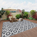 Outdoor Reversible Patio Mat Geometric Pattern