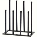 Black Metal Shoe Rack Organizer for Entryway