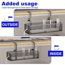 No-Drill Wire Organizer Under-Desk Cable Tray