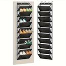 10-Tier Over-the-Door Foldable Shoe Organizer