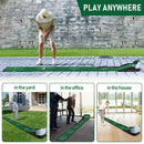 Golf Putting Mat Set with Ball Return System