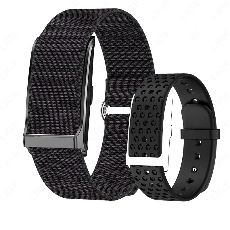 Smart Fitness Bracelet with 24H Heart Rate Black