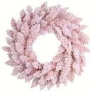 Pink Snowy Pine Christmas Wreath