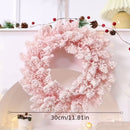 Pink Snowy Pine Christmas Wreath