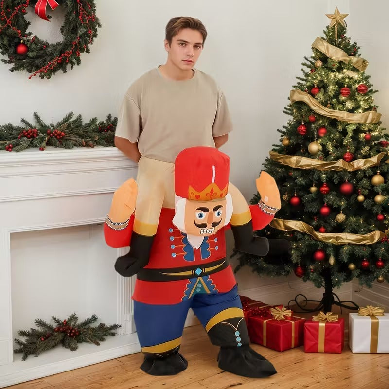 Nutcracker Soldier Inflatable Ride-On Costume