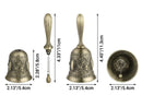 Trendbay Retro Bronze Metal Hand Bell Vintage Handheld